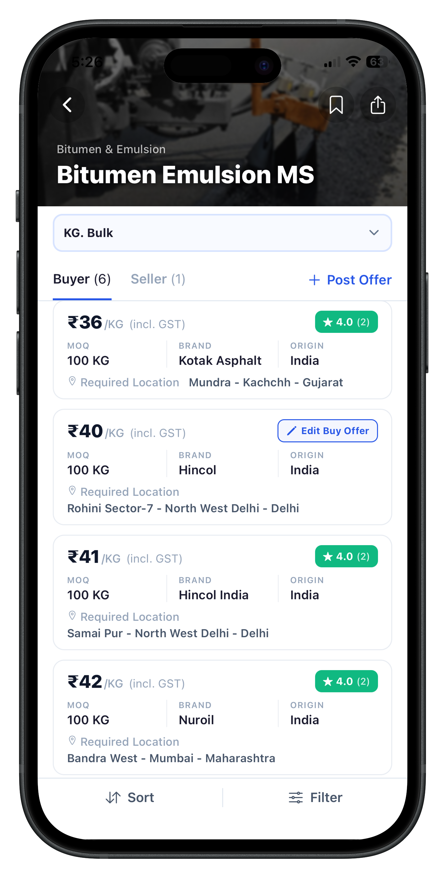 Real-time prices